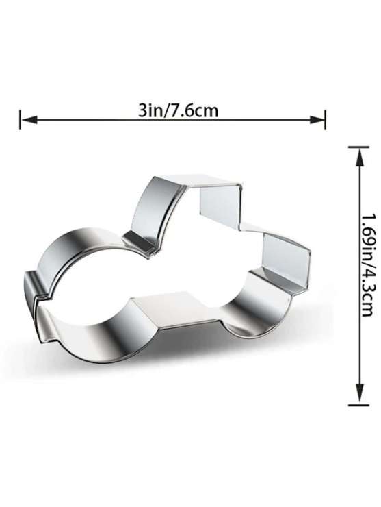 Stainless Steel Cookie Cutter  Durable, Food-Safe, -  Baking, Fondant, Sandwich & Craft - Tractor