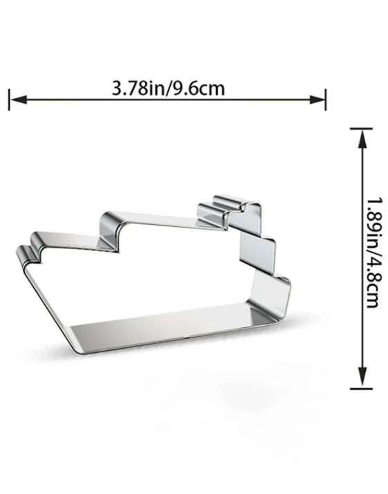 Stainless Steel Cookie Cutter  Durable, Food-Safe, -  Baking Fondant Sandwich & Craft - Cruise Ship