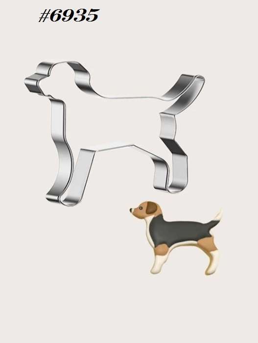 Stainless Steel Cookie Cutter  Durable, Food-Safe, -  Baking Fondant Sandwich & Craft - Dog
