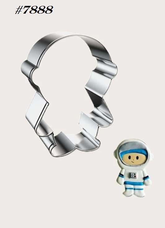 Stainless Steel Cookie Cutter  Durable, Food-Safe, -  Baking Fondant Sandwich & Craft - Astronaut