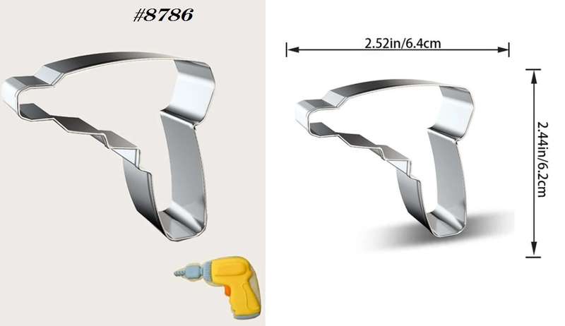 Stainless Steel Cookie Cutter  Durable, Food-Safe, -  Baking Fondant Sandwich & Craft - Drill