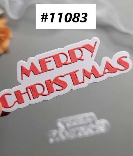 Cuttlebug - Die - Merry Christmas - card-making / Scrapbooking
