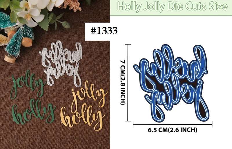 Cuttlebug - Die - Holly Jolly - card-making / Scrapbooking
