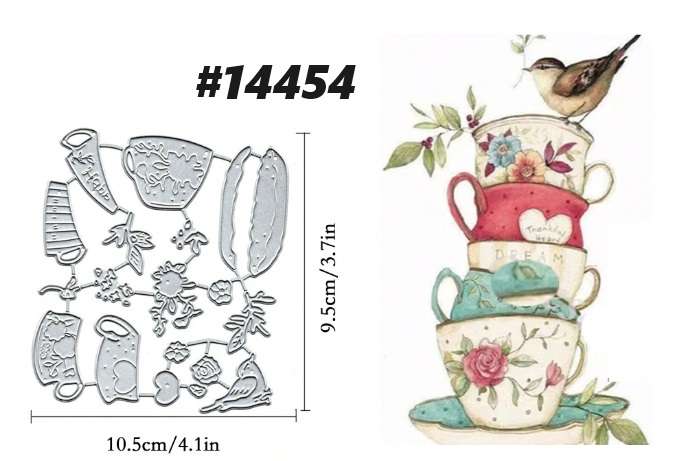 Cuttlebug - Die - Teatime Tweets  - card-making / Scrapbooking