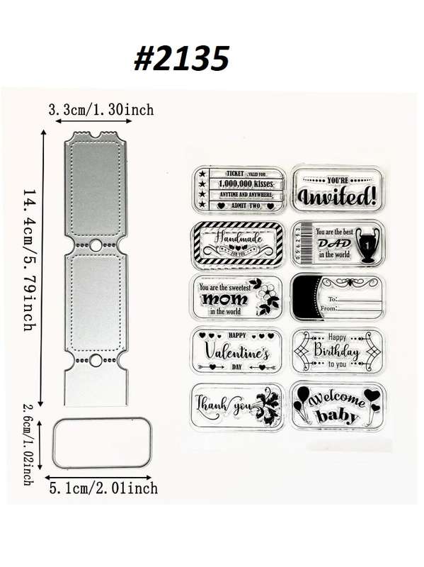 Card-making / Stamping / Mixed Media - Stamp and Die - Lottery ticket