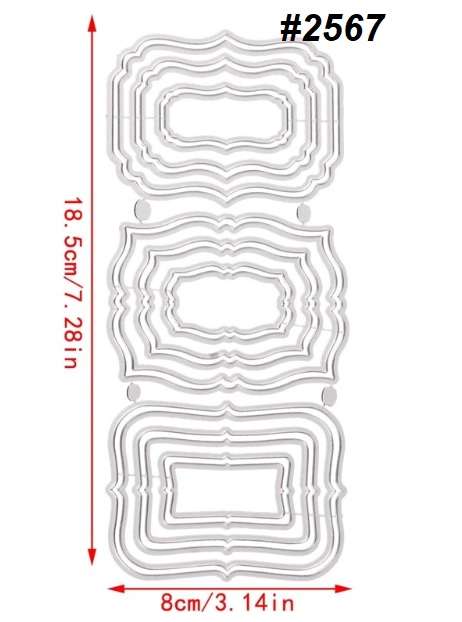Cuttlebug - Die - Nested Labels  - Card-making / Craft-making