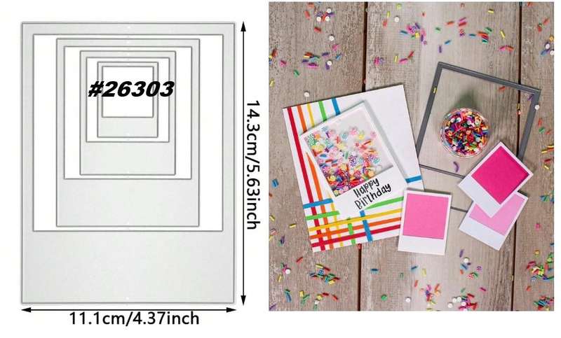 Nested Polaroid Photo Frame Dies