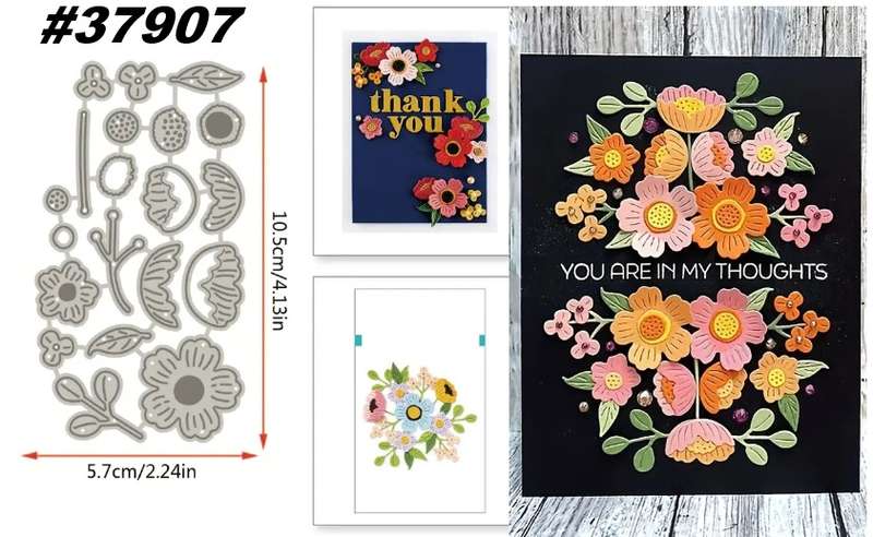 Cuttlebug - Die - Petal Poetry - Card-making / Craft-making
