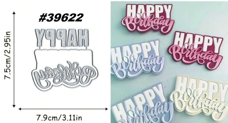 Cuttlebug - Die - Happy Birthday - cardmaking
