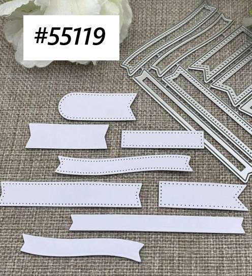 Cuttlebug - Die - Flags and Labels - Cardmaking