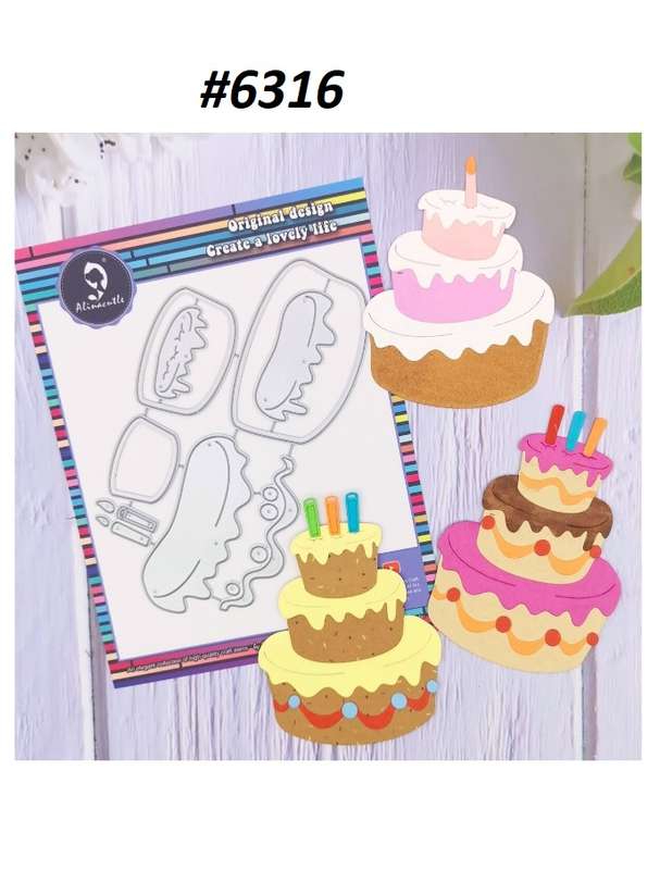 Cuttlebug - Die - Birthday Cake - Card-making / Craft-making