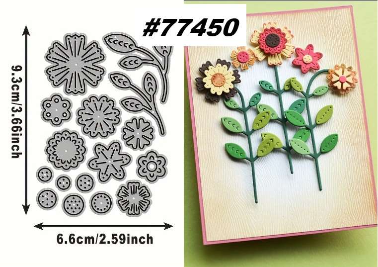 Cuttlebug - Die - Nordic Bouquet - Cardmaking