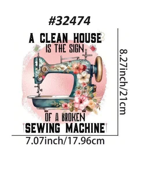DTF Heat Transfer / Iron on - Sewing Machine