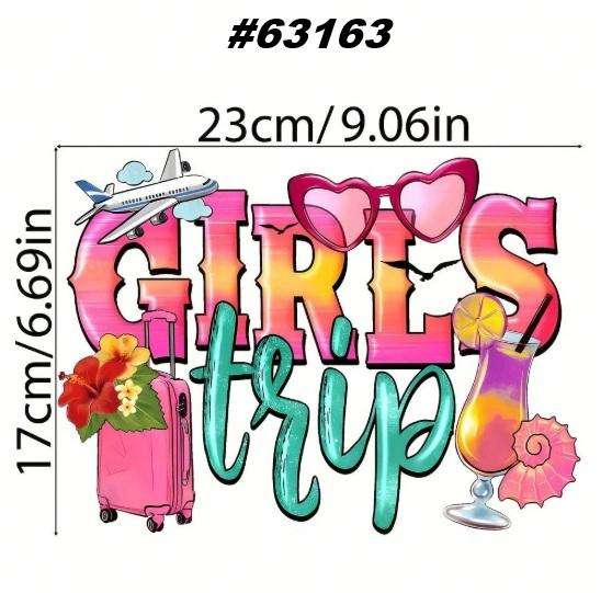 DTF Heat Transfer / Iron On - Girl's Trip