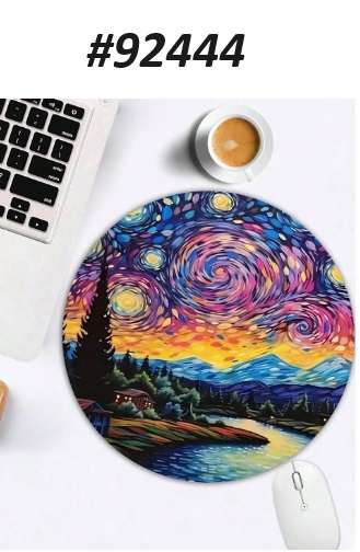 Starry Night Inspired Mouse Pad