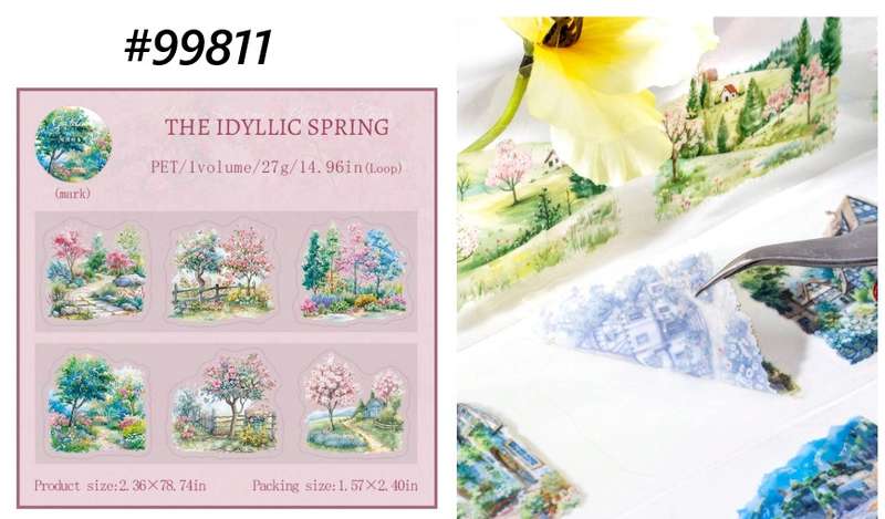 Cardmaking / Scrapbooking - PET Tape - Idyllic Spring