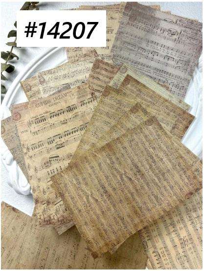 Junk Journaling / Scrapbooking - Retro Music Sheets - 30sheets