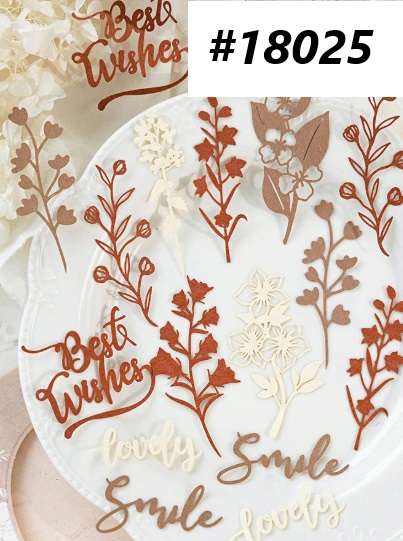 Junk Journaling / Scrapbooking - Paper Flower Die-cuts - set of 3