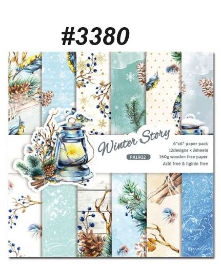 Scrapbook Paper Pad - Winter Story - 6 x 6 inch - 24 sheets