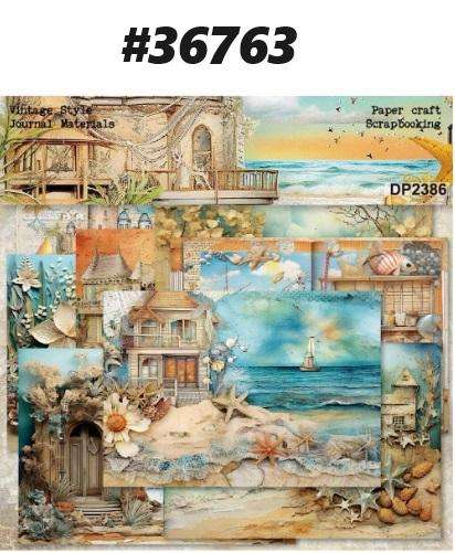 Scrapbook Paper Pad - Ocean Bliss  - 8 sheets