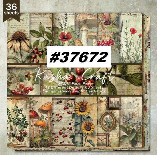 Scrapbook Paper Pad - Saddlers Park  - 6 x 6 inch - 36 sheets