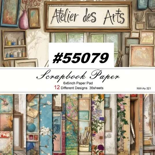 Scrapbook Paper Pad - Art Studio - 6 x 6 inch - 36 sheets