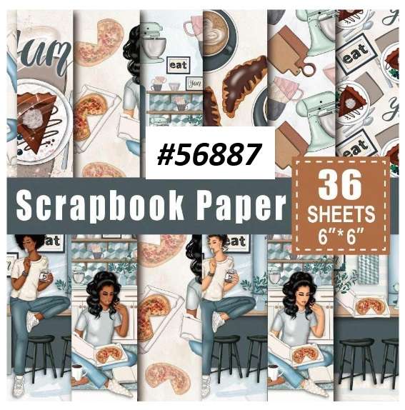 Scrapbook Paper Pad - Kitchen Life - 6 x 6 inch - 36 sheets