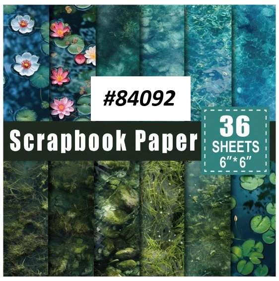 Scrapbook Paper Pad - Misty Meadow - 6 x 6 inch - 36 sheets