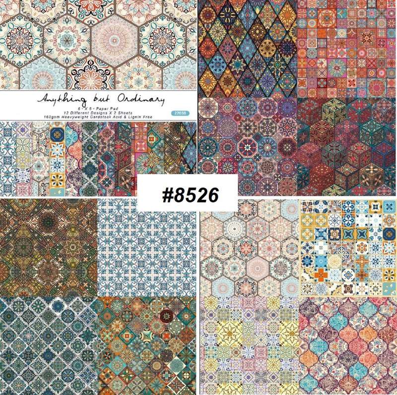 Scrapbook Paper Pad - Morocco Memories - 6 x 6 inch - 24 sheets
