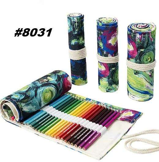 Pencil canvas roll up - Starry Night - 24 slots