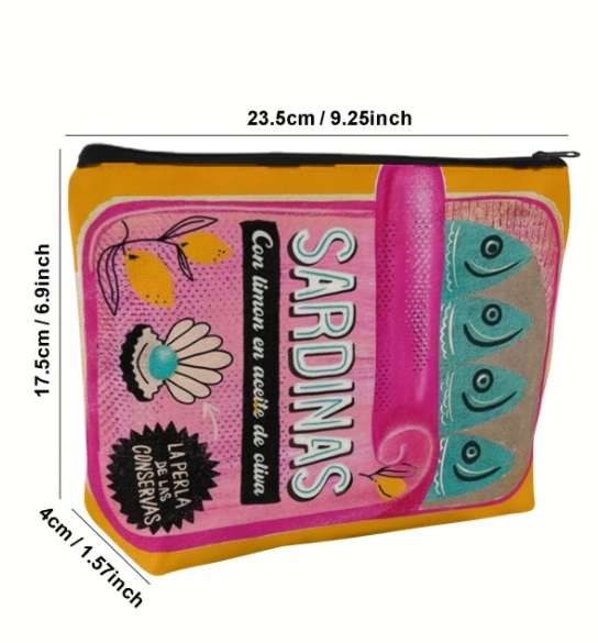 Craft supplies /  Scrapbooking supplies - Pencil case - Retro Sardines
