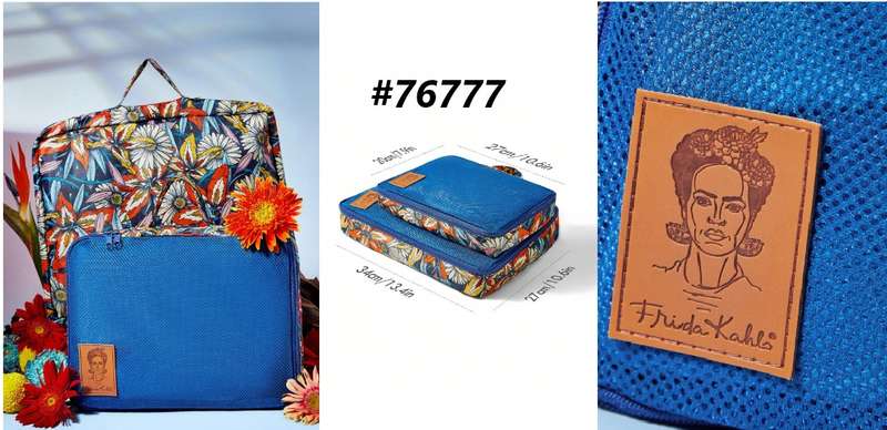 Pencil case / Art bag / Journal pouch - Frida Kahlo (2 piece)