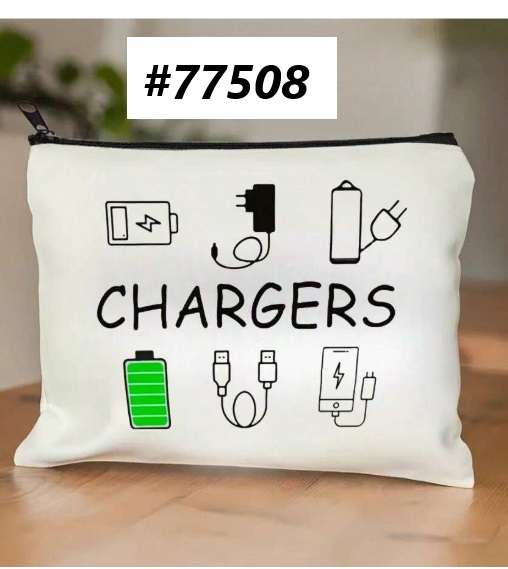 Pencil case / Art bag / Journal pouch - Chargers