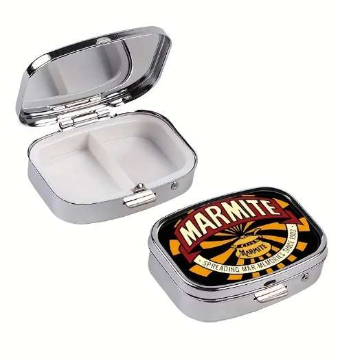 English Breakfast Marmite pill box