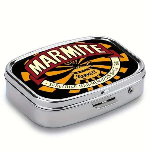 English Breakfast Marmite pill box