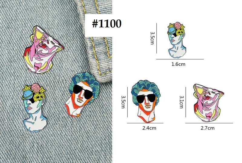 Enamel Pins - Modern Art (3 piece)