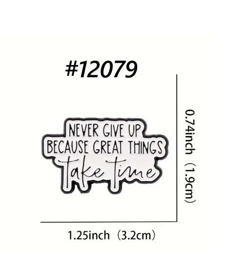 Enamel pin - Never give up