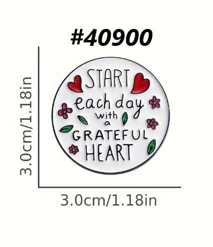 Enamel pin - Start each day with a grateful heart