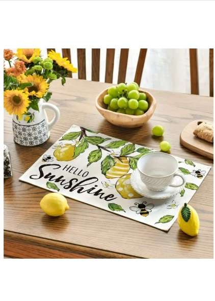 Place mats - Summer Lemons (set of 4)