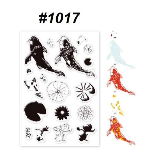 Card-making / Stamping / Mixed Media - Stamp - Koi Fish Layering stamp