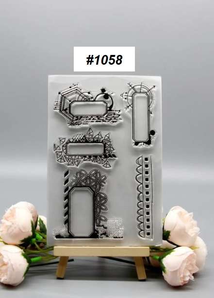Clear stamps for card making - Journal Doodles