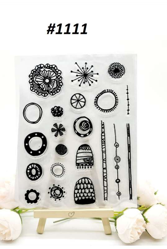 Clear stamps for card making - Art Doodles
