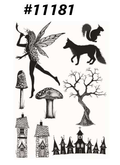 Cardmaking / Scrapbooking - Clear Stamp - Mushroom Fairy