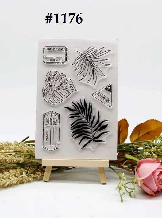 Clear stamps for card making - Destination Paradise - Craft supplies / Stamping tools