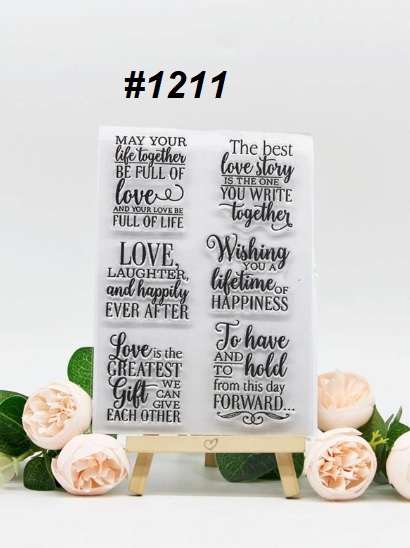 Card-making / Stamping / Mixed Media - Stamp - The Best Love Story Sentiments