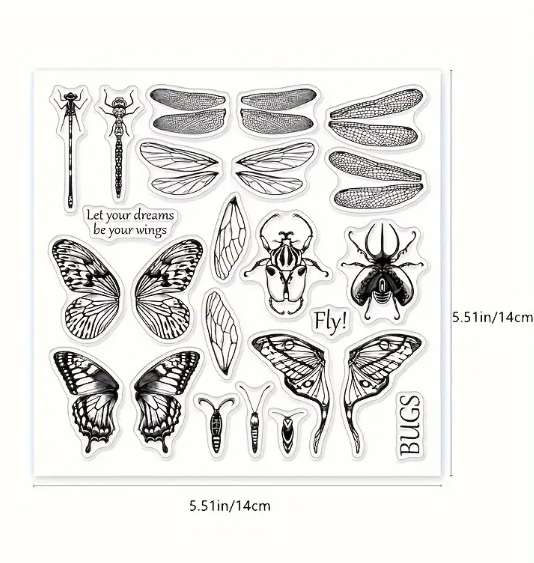 Clear stamps for card making - Let your dreams - Card-making / card-making supplies / Stamping tools