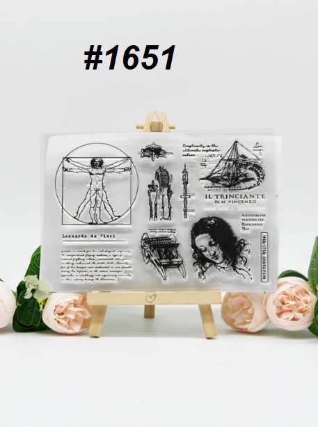 Card-making / Stamping / Mixed Media - Stamp - Da Vinci