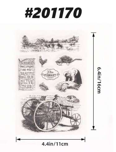 Card-making / Stamping / Mixed Media - Stamp - Farm to Fork