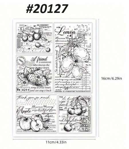 Card-making / Stamping / Mixed Media - Stamp - Ruby Orchard
