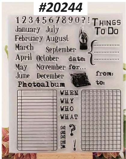 Card-making / Stamping / Mixed Media - Stamp - Things to do
